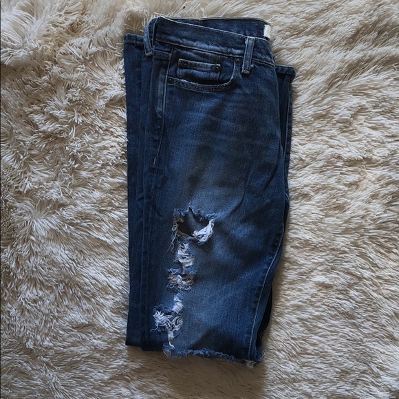 Abercrombie and Fitch Distressed Flare Jeans - Picture 7 of 7